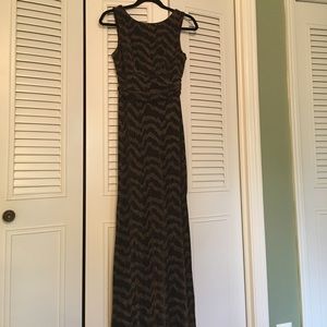 Evening Gown Black/Gold Sparkly Long sz 2